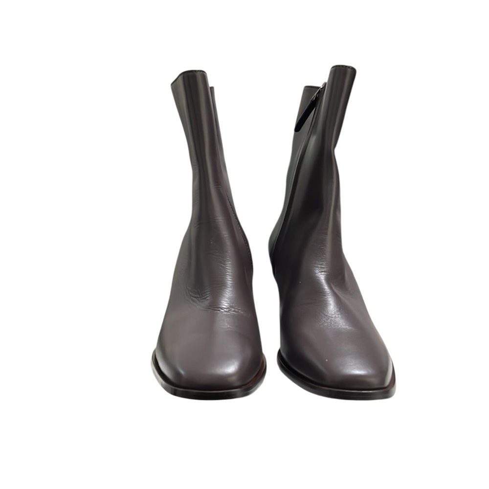 Jenni Kayne Leather Bobby Boots in Chocolate Size 40 - Picture 3 of 10
